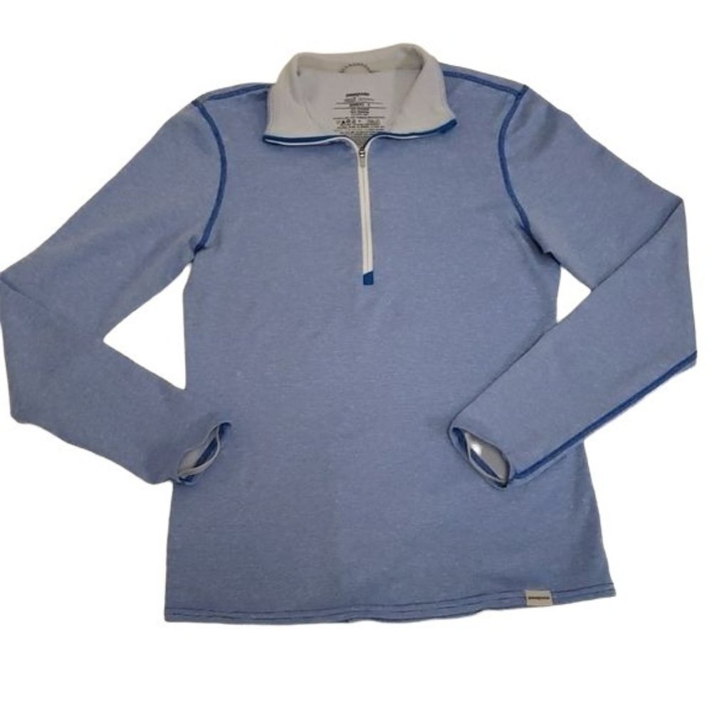 Patagonia Capilene 3 Midweight 1/4 Zip Pullover Baselayer Blue Women's Small S